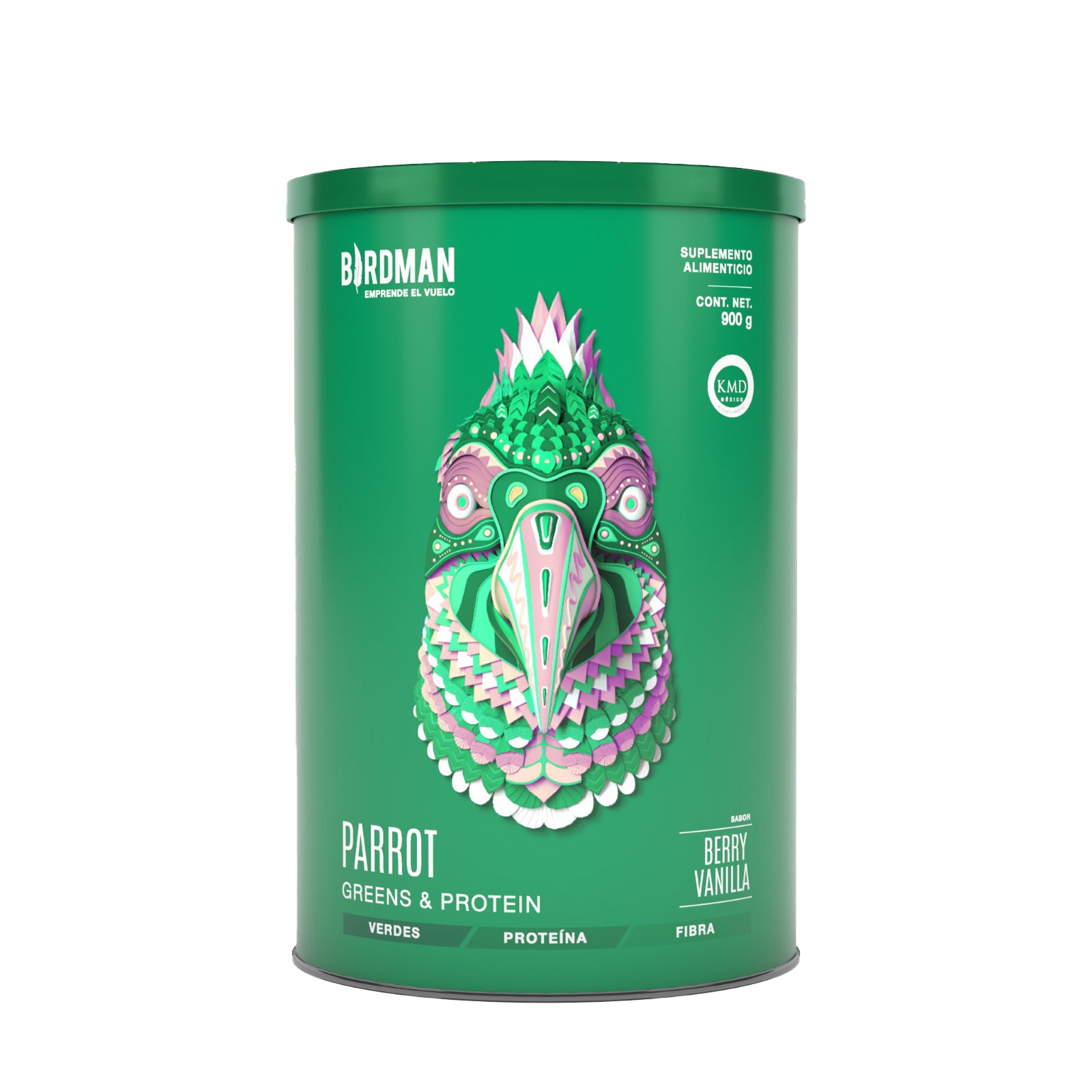 Parrot Greens & Protein Berry Vainilla 900 gr Birdman
