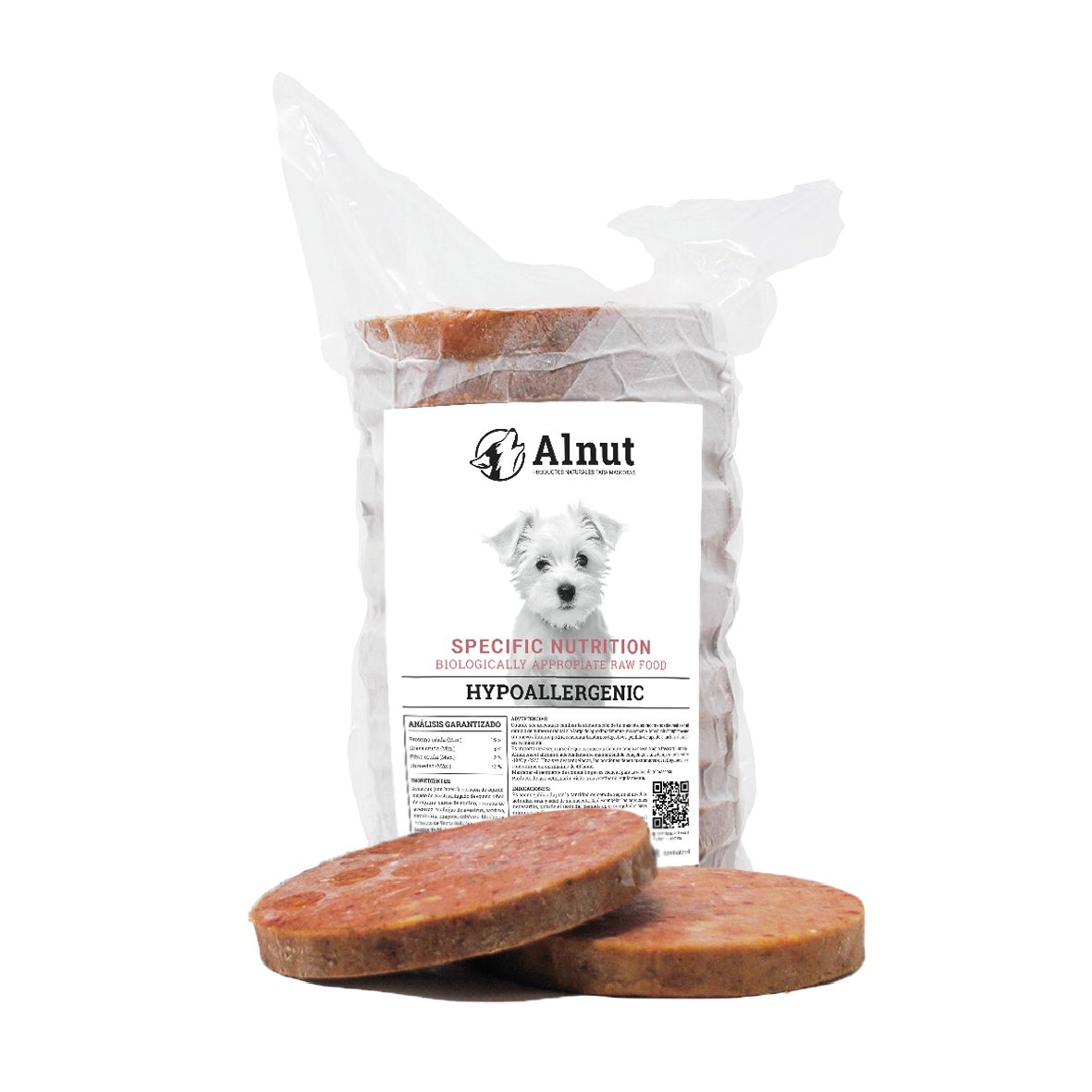 Alimento Perro BARF Hypoallergenic (14 pz 150 gr) 2.10 kg Alnut