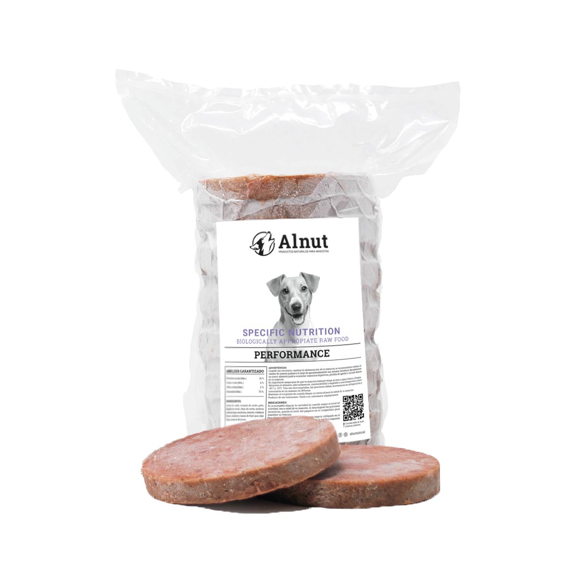 Alimento Perro BARF Performance (14 pz 150 gr) 2.10 kg Alnut