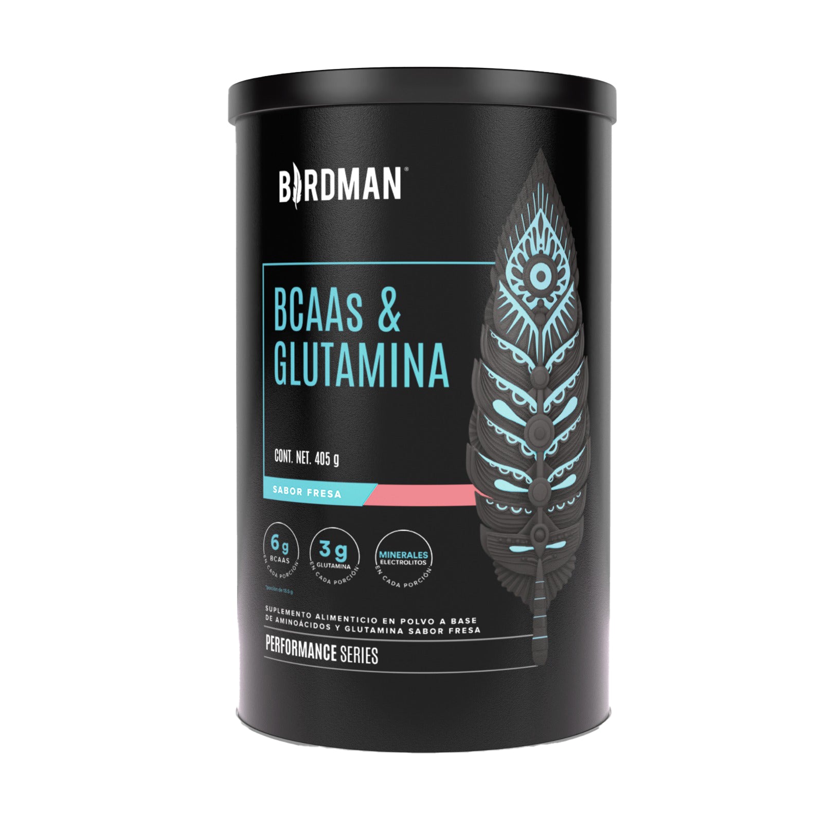 BCAAs y Glutamina Fresa 405 gr Birdman