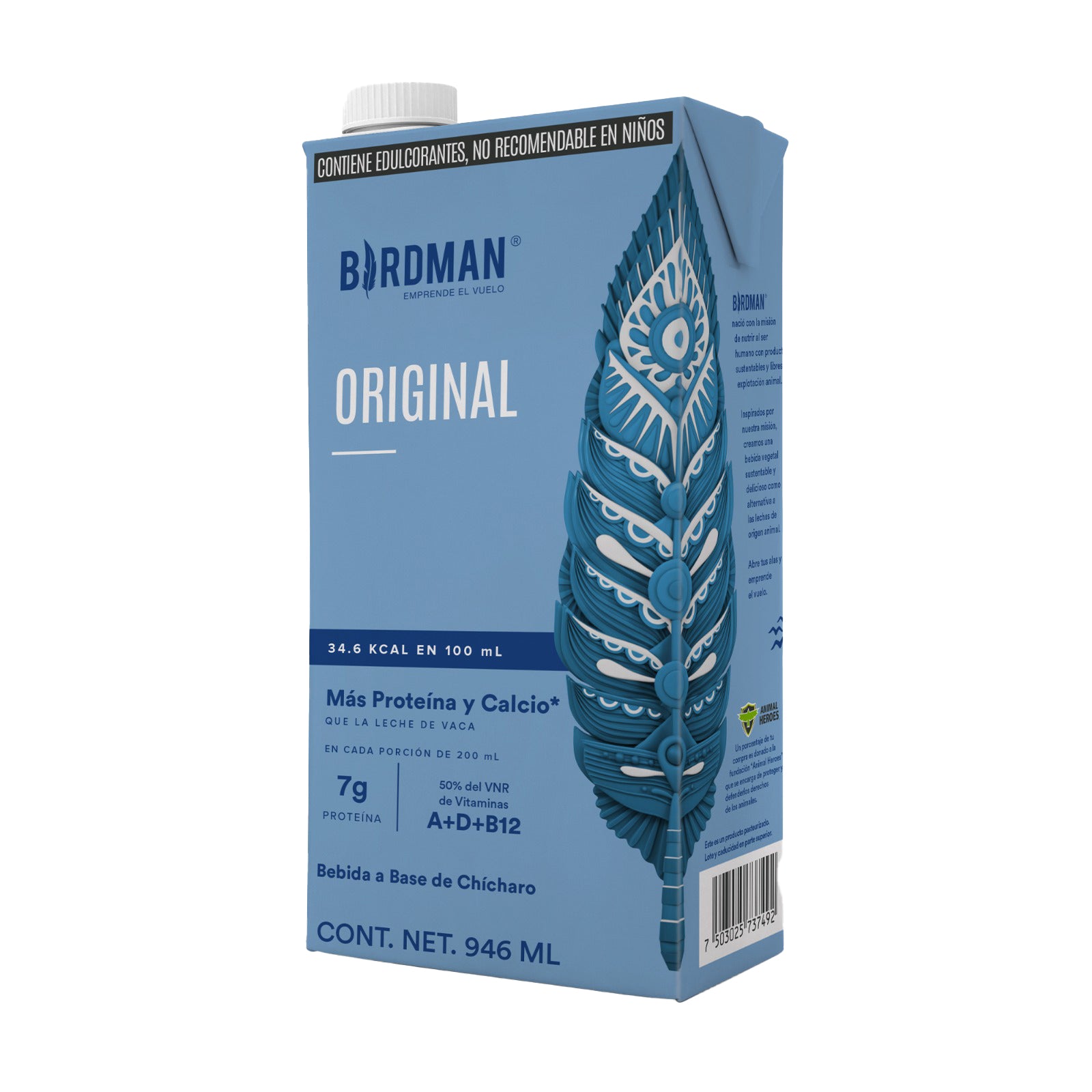 Bebida Vegetal Original Caja 12 Lt Birdman