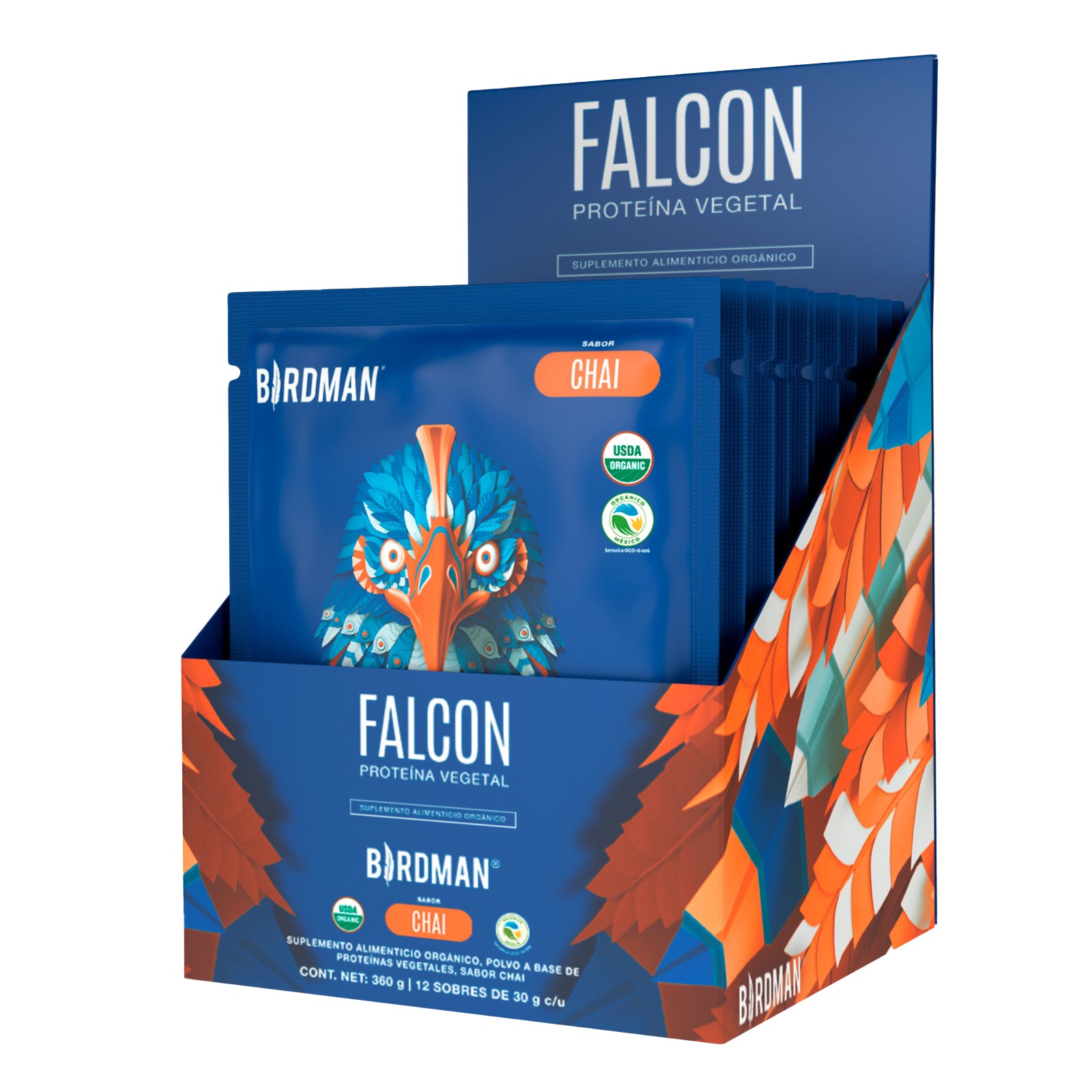 Falcon Proteína Vegetal Chai Multipack 12 s 30 g Birdman