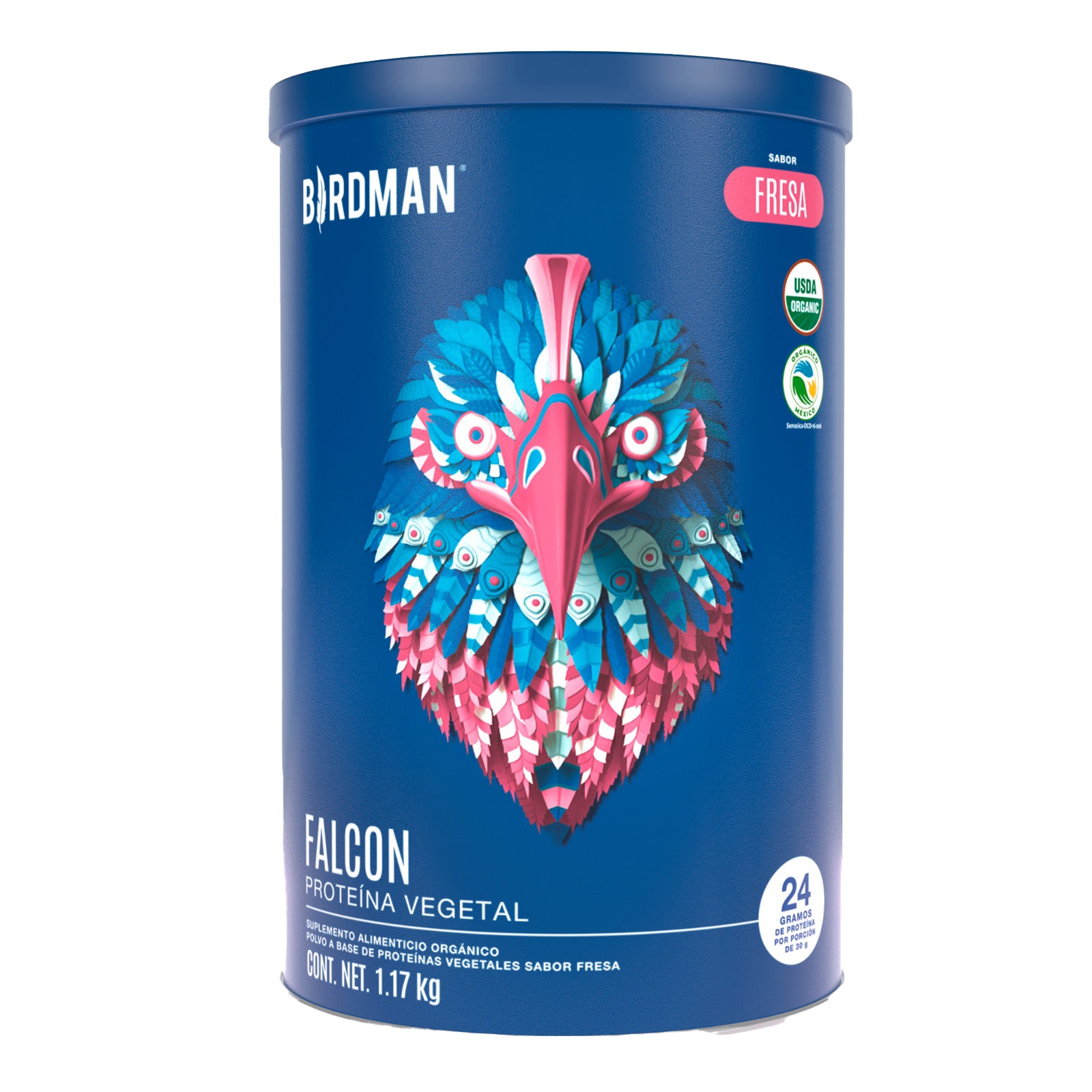 Falcon Proteína Vegetal Fresa 1.17 kg Birdman