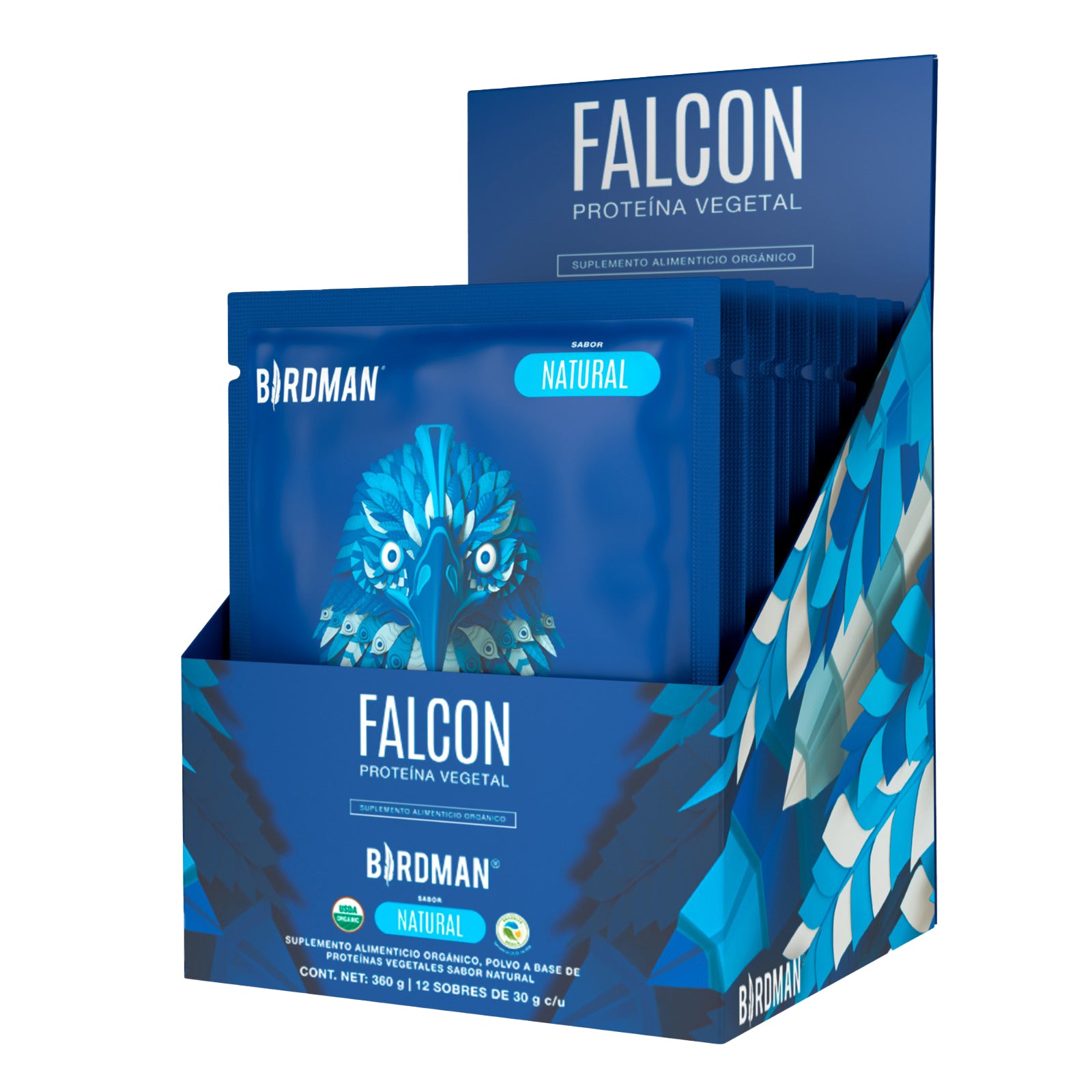 Falcon Proteína Vegetal Natural Multipack 12 s 30 g Birdman