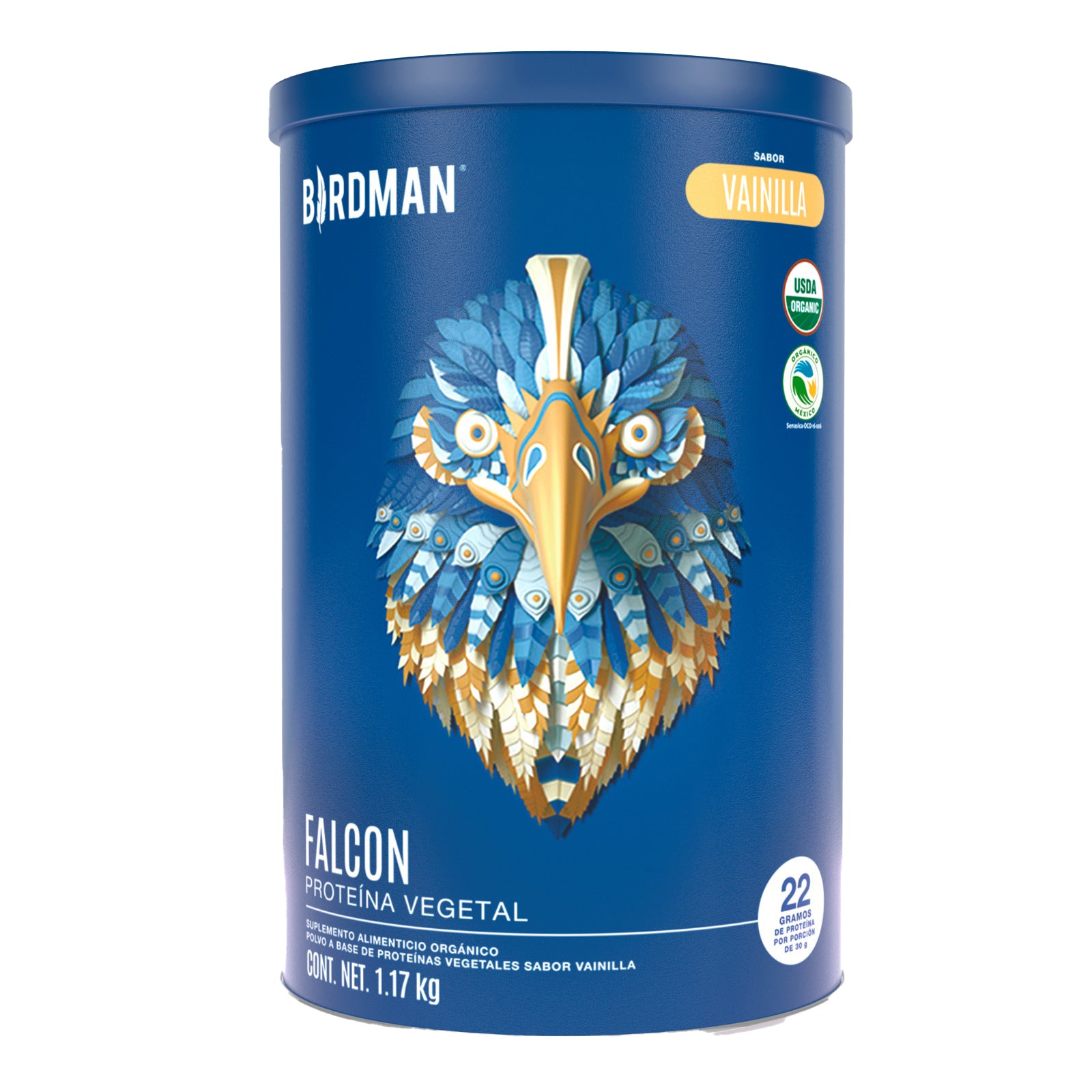 Falcon Proteína Vegetal Vainilla 1.17 kg Birdman