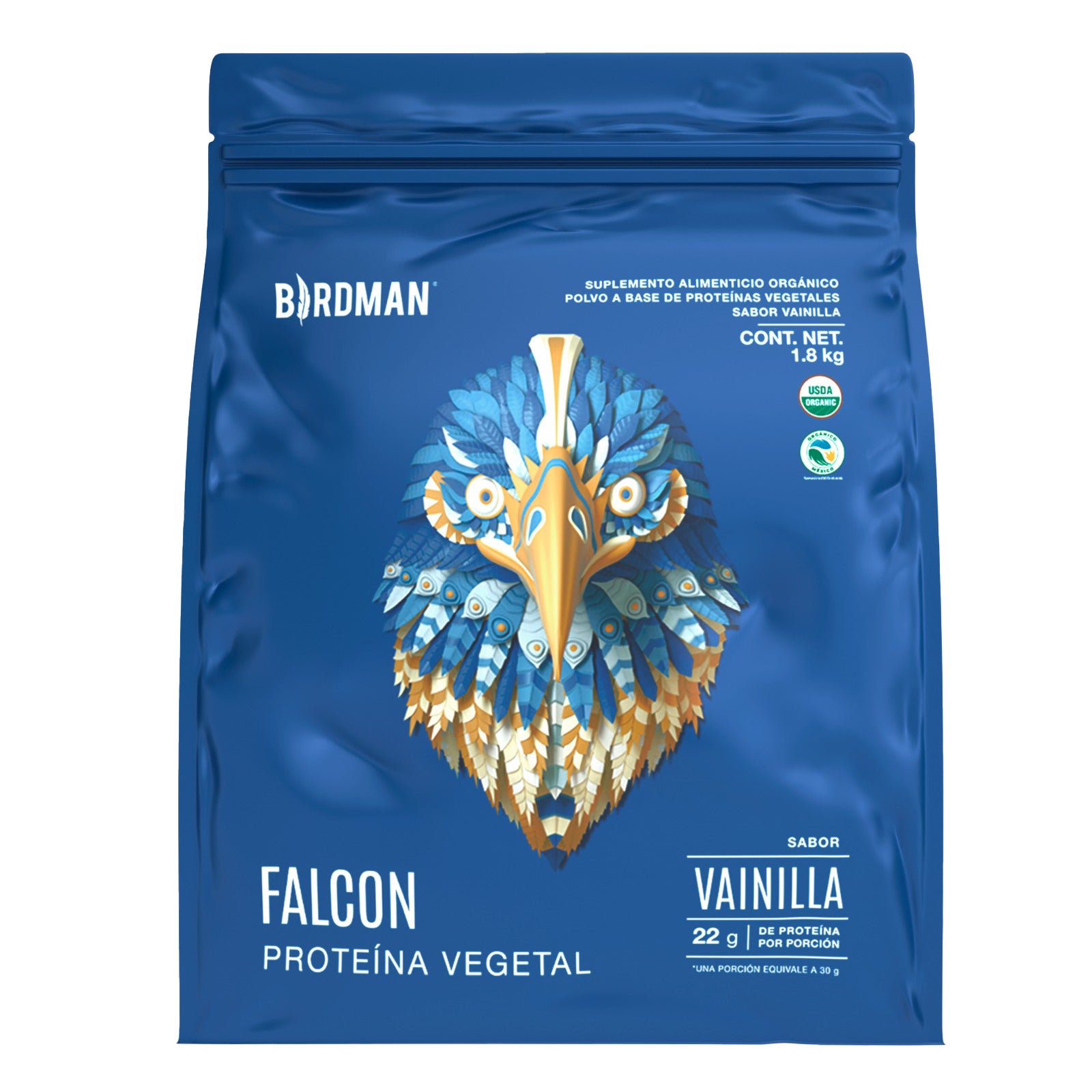 Falcon Proteína Vegetal Vainilla 1.8 kg Birdman