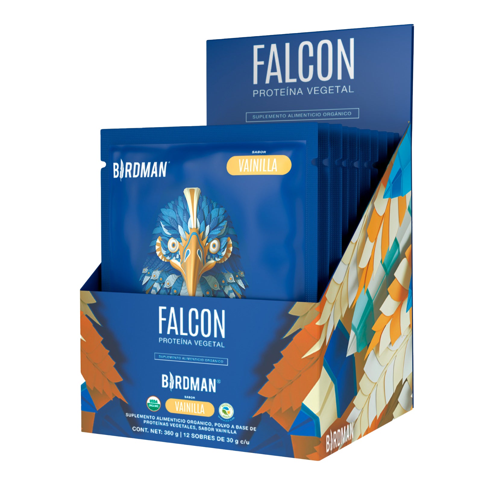 Falcon Proteína Vegetal Vainilla Multipack 12 s 30 g Birdman