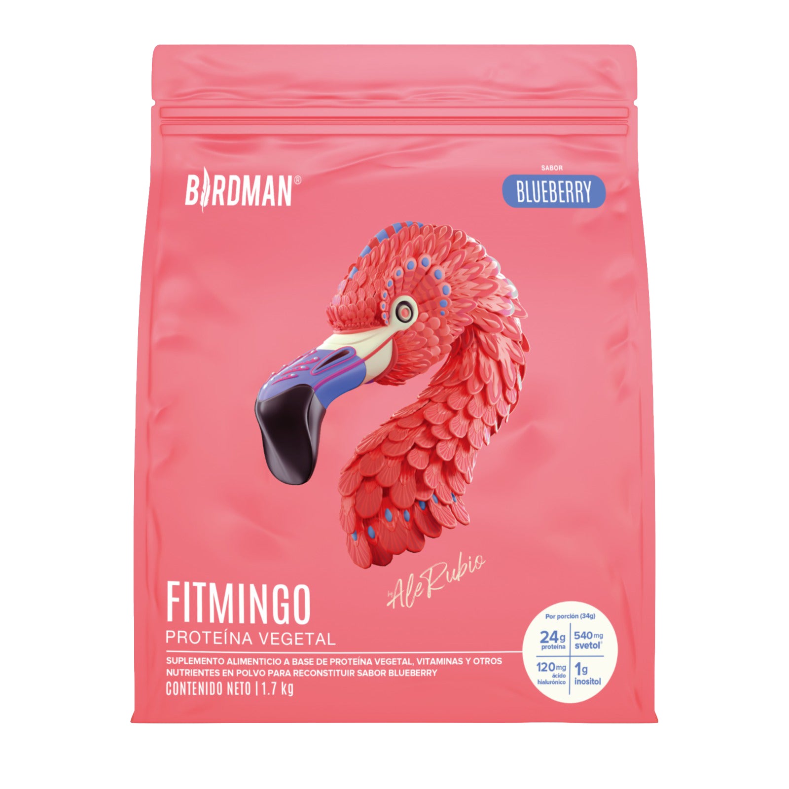 Fitmingo Proteína Vegetal Blueberry 1.7 Kg Birdman