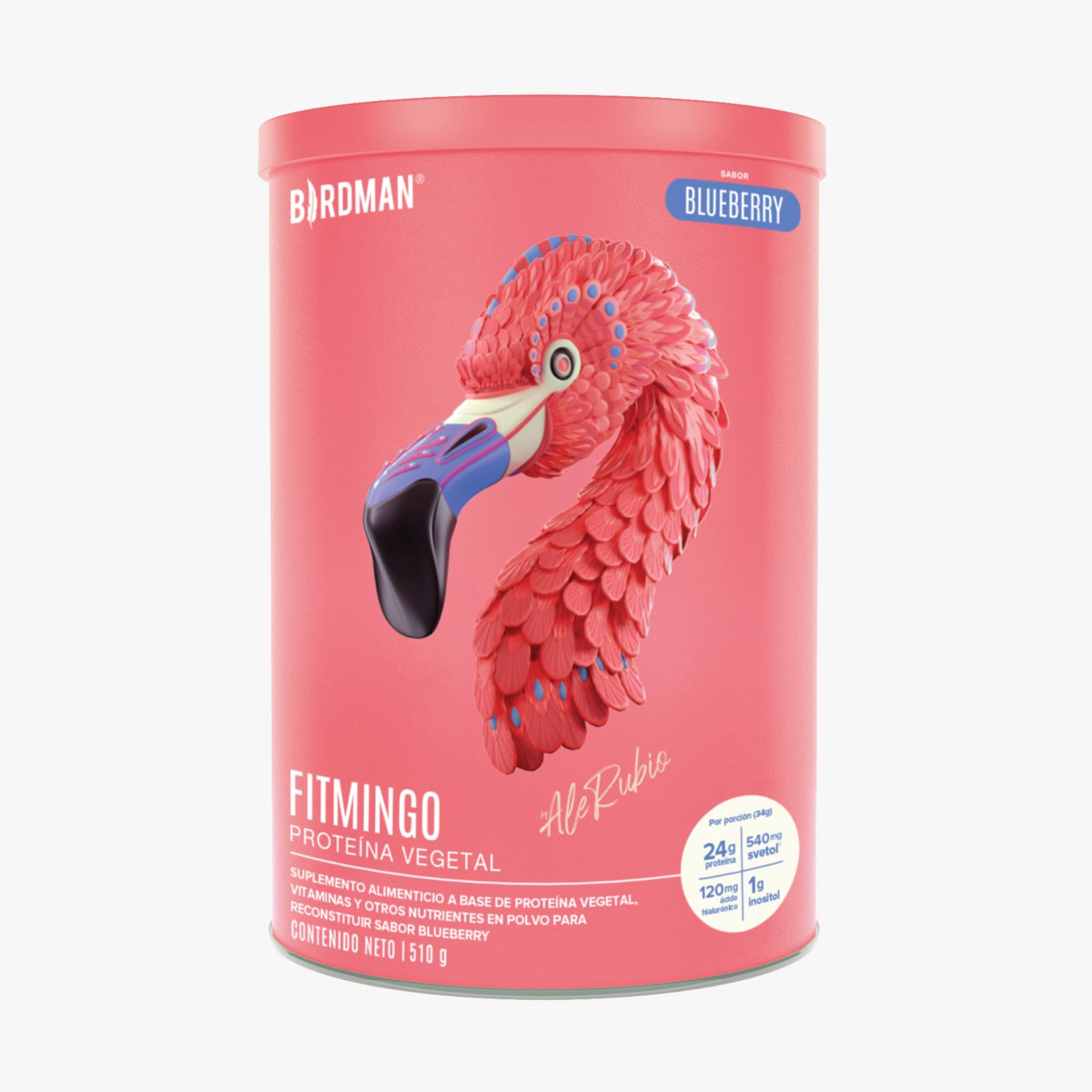 Fitmingo Proteína Vegetal Blueberry 510 gr Birdman