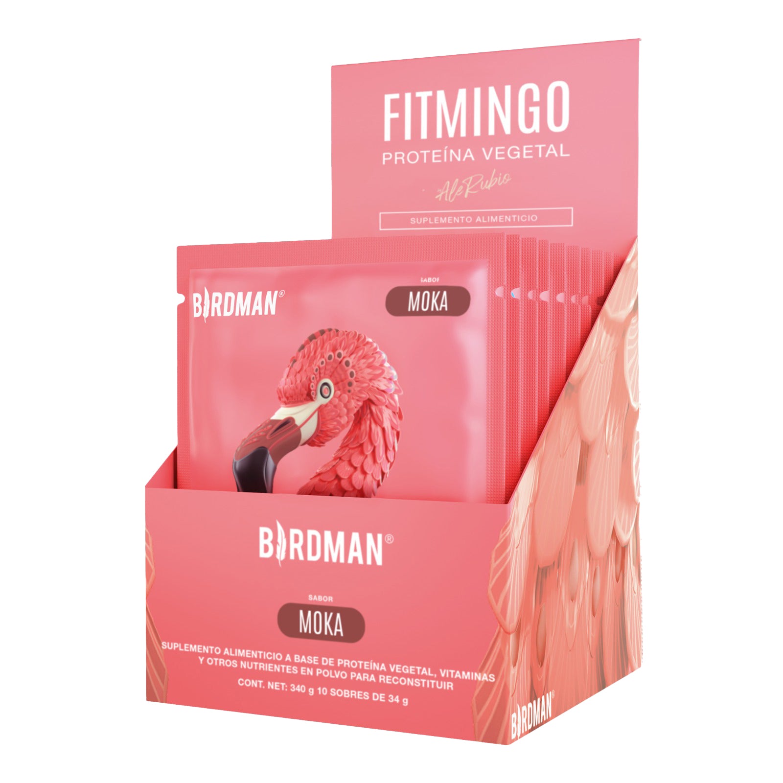 Fitmingo Proteína Vegetal Moka Multipack 10 s 34 gr Birdman