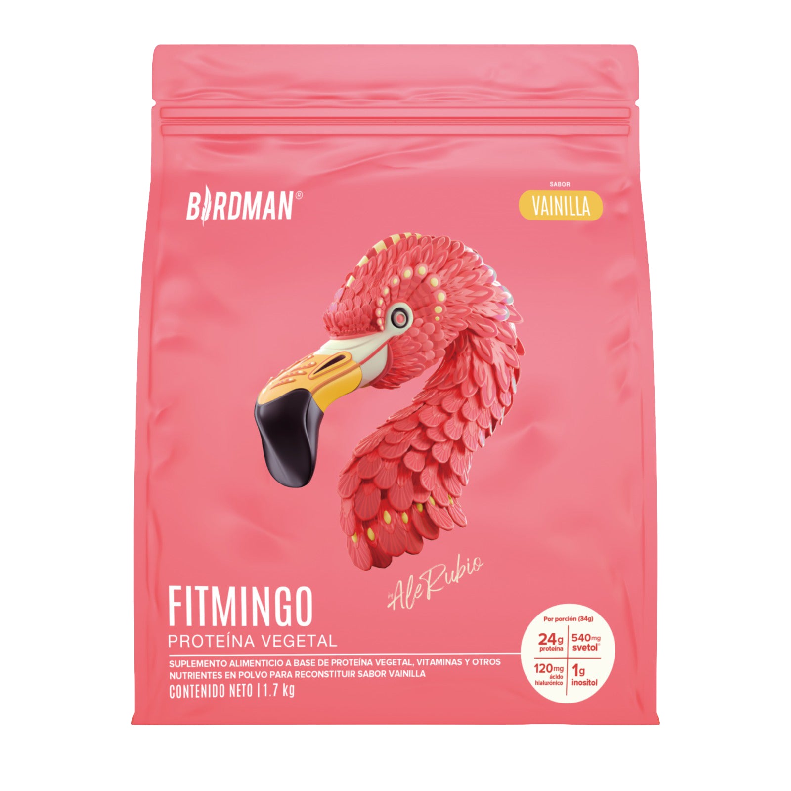 Fitmingo Proteína Vegetal Vainilla 1.7 Kg Birdman