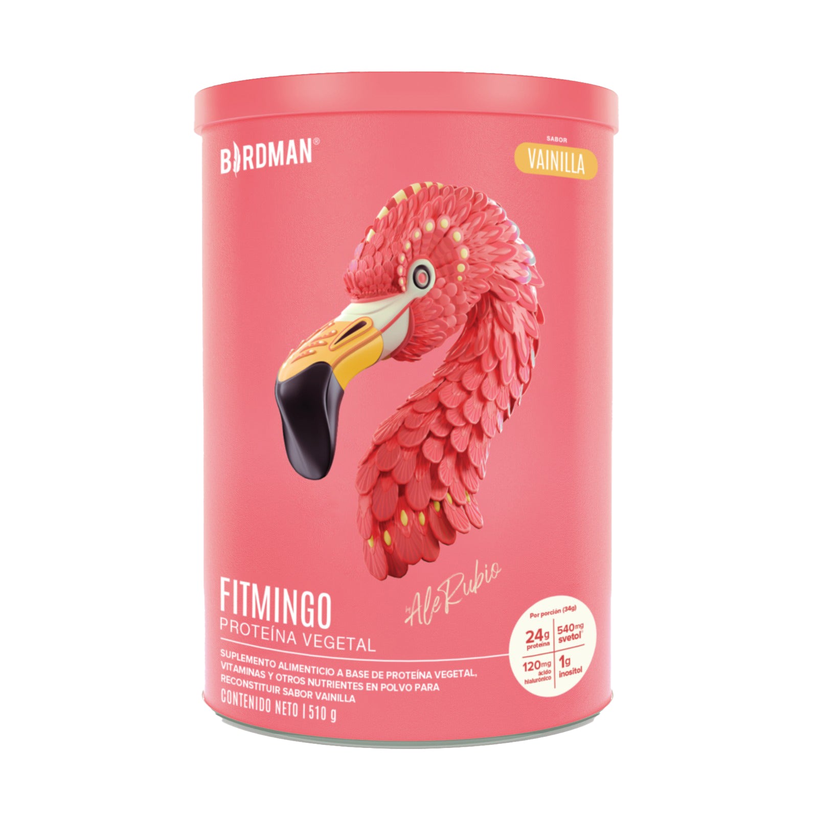 Fitmingo Proteína Vegetal Vainilla 510 gr Birdman