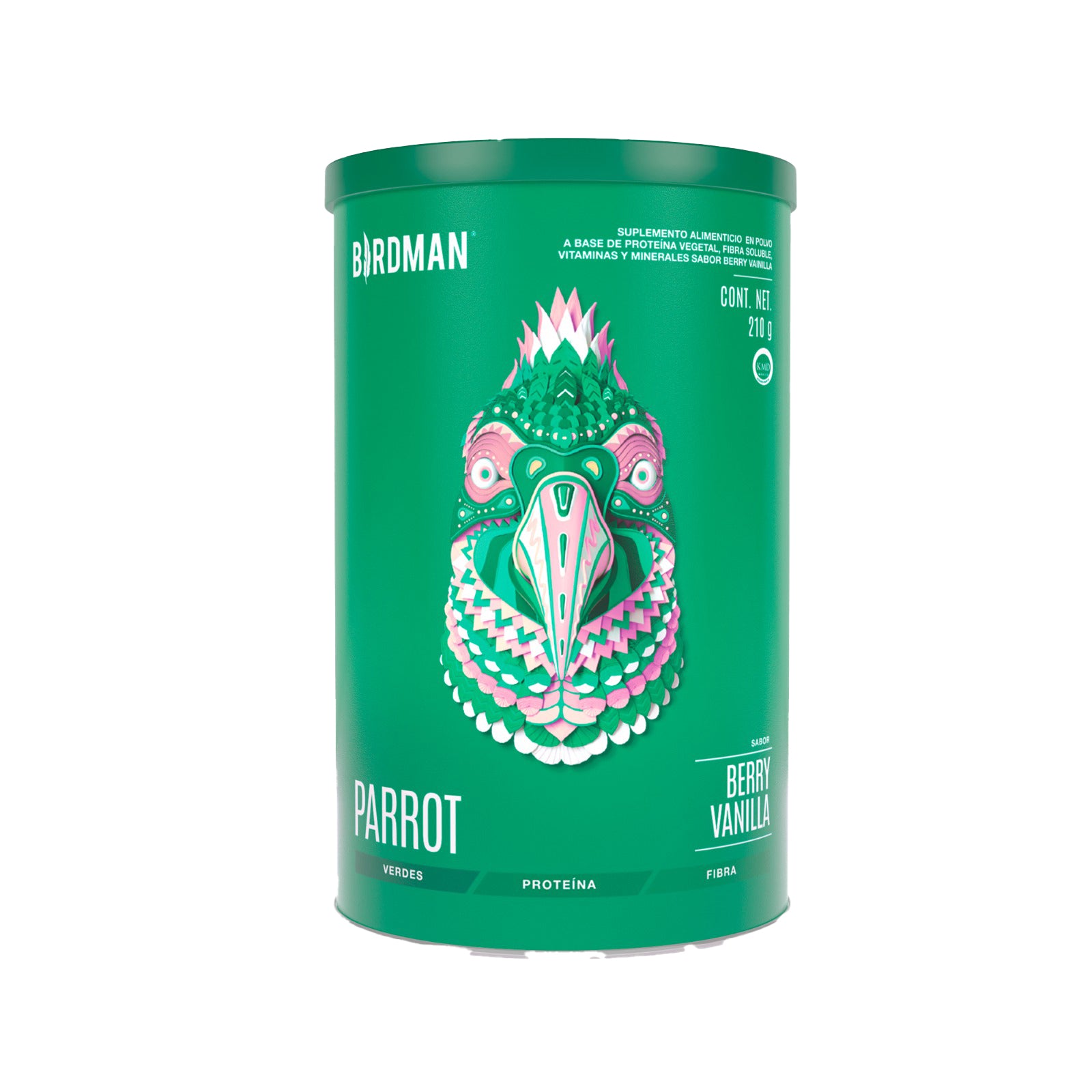 Parrot Greens & Protein Berry Vainilla 210 gr Birdman