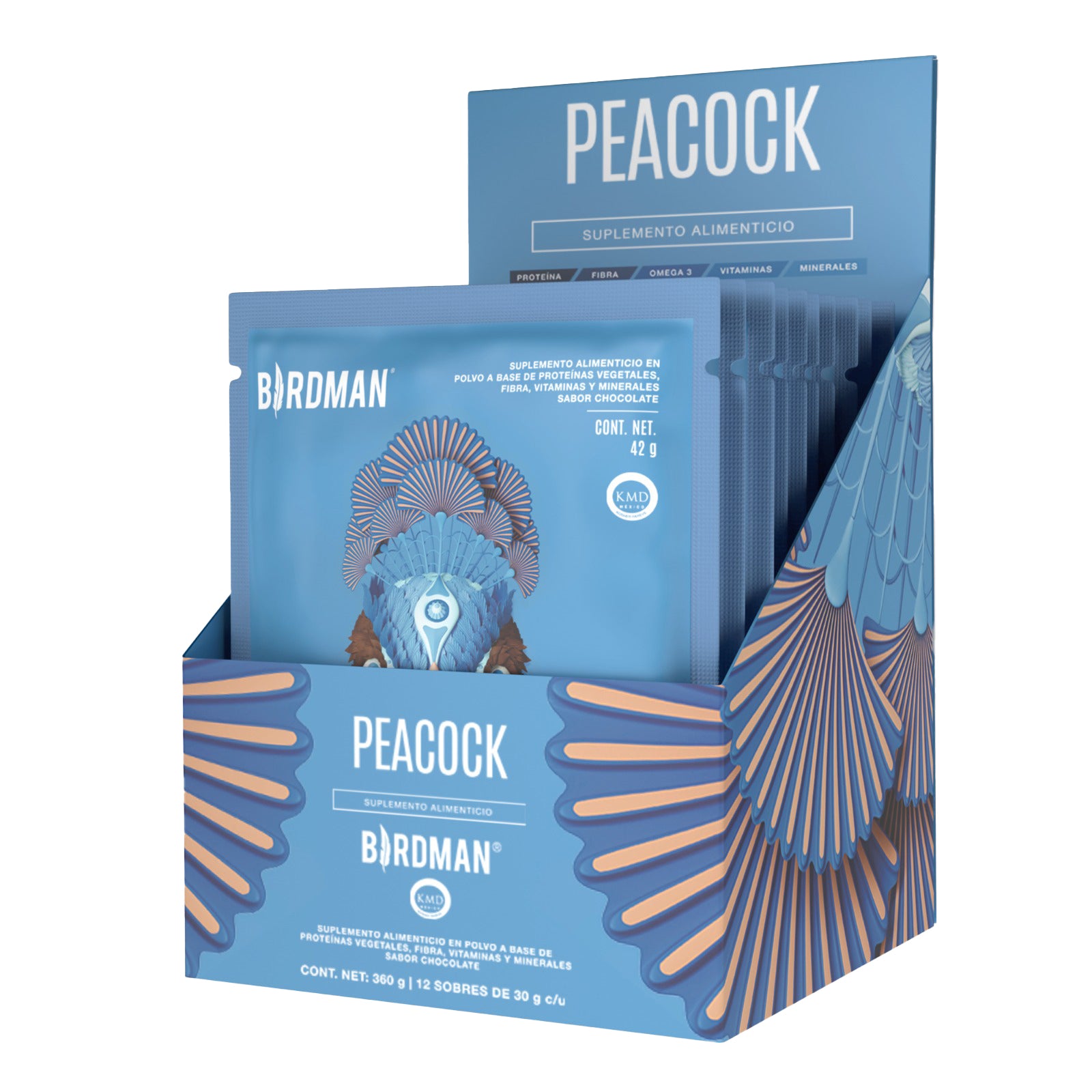 Peacock Organic Meal Chocolate Multipack 10 s 42 gr Birdman