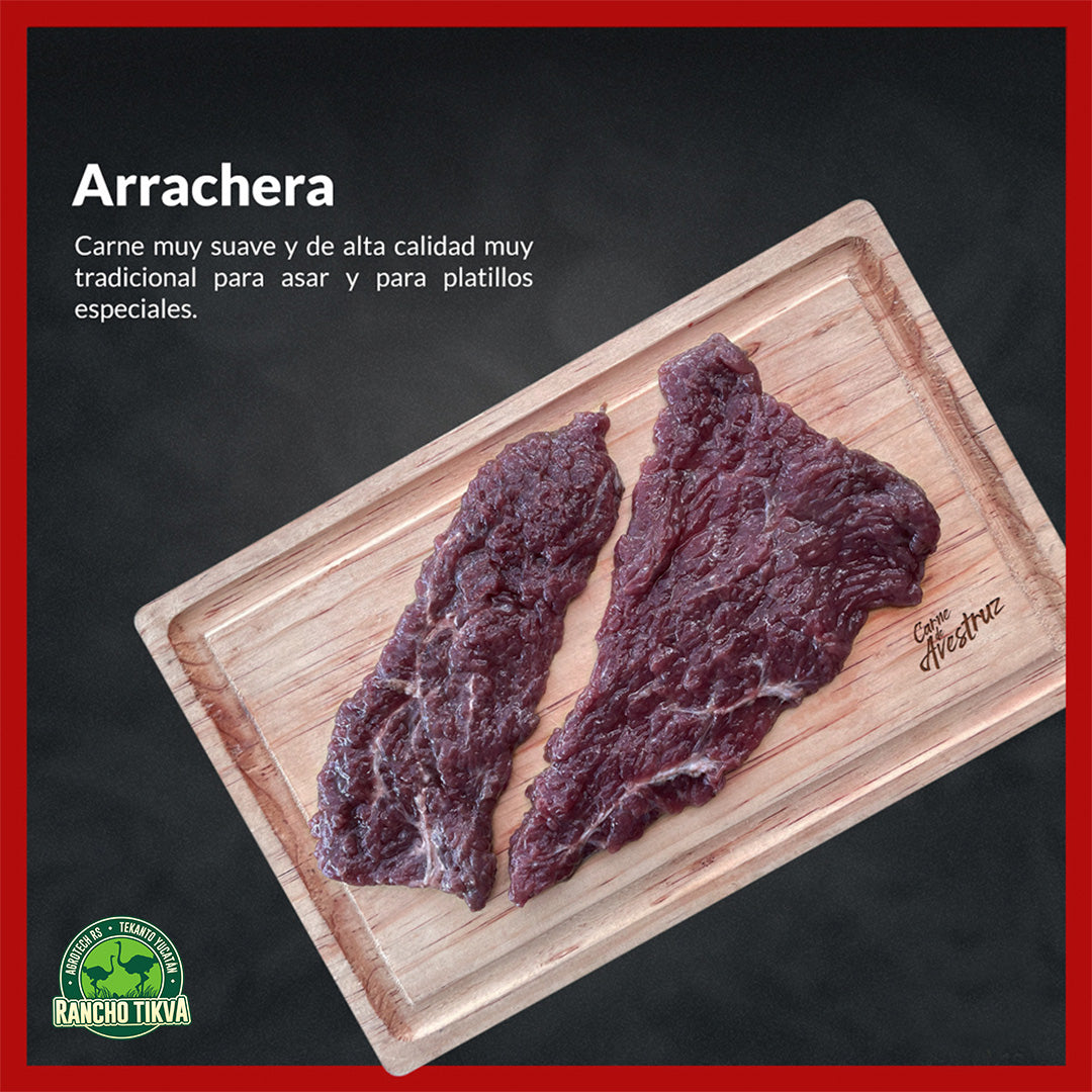 Arrachera de Avestruz 1 kg Rancho Tikva